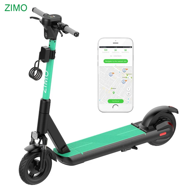 2G/3G/4G Adult GPS Rent Mechanical Lock APP Scooter, Switchable Battery Sharing Electric Scooter with GPS APP