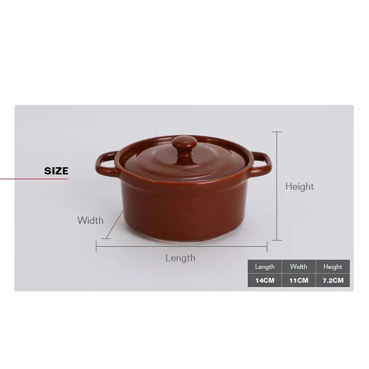 chaozhou porcelain factory 11cm cooking soup ceramic pot with lid