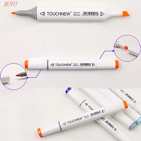 New Professional  Rich Pigment liquid chalk markers Alcohol Based Graffiti Twin Art Marker Dual-tip Sketch Marker pen