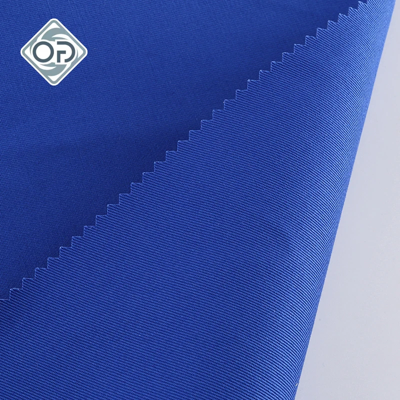 60 Cotton 40 Polyester Twill Workwear Spandex Drill  Woven Fabric Waterproof Stock Lot For Pants