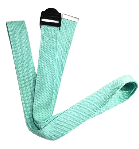 Light weight Nylon Plastic Buckle Stretching Yoga Strap Belt With color fastness and Flame Retardant