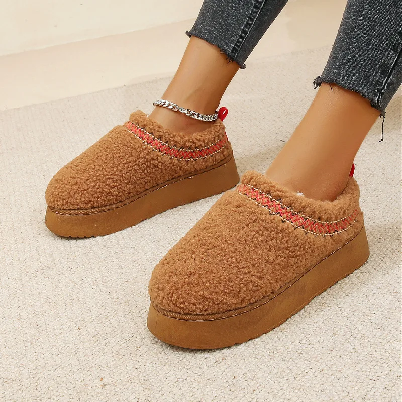 High Quality Latest Ladies Felt Custom Excellent Quality Winter Faux Fur Slippers Funky Slippers