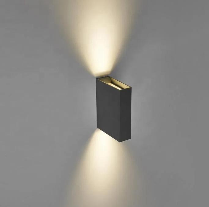 PW1704 IP65 6w Up Down White Black For Home Stairs Bathroom Light Modern Outdoor Indoor LED Wall Light