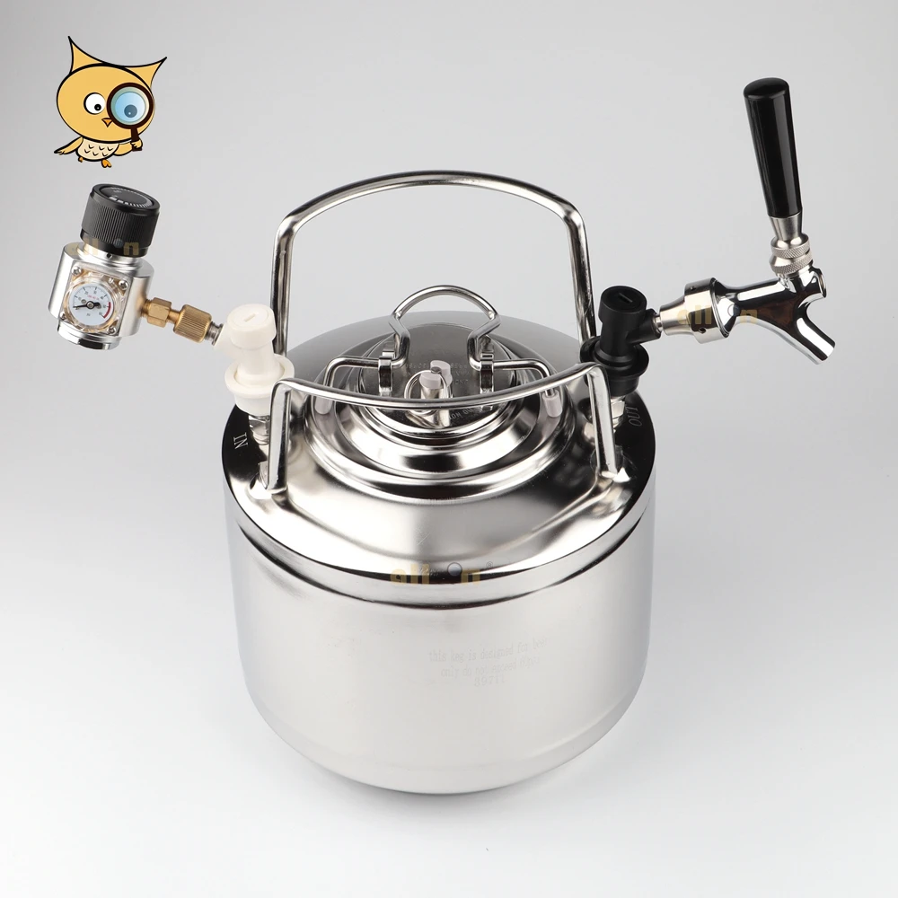 ALL IN Factory Supplier Pepsi Keg 1.75Gal Corny Keg Stainless Steel Ball Lock Disconnect 6L Cornelius Keg for Homebrew Soda Beer