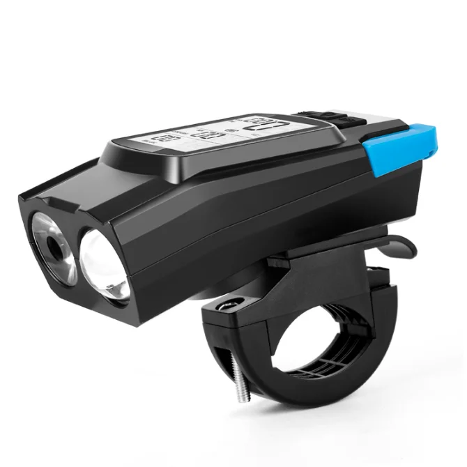 Multifunctional Bicycle Light Waterproof Cycling Headlights With 120dB Horn USB Rechargeable Bike Lamp Bicycle Accessories