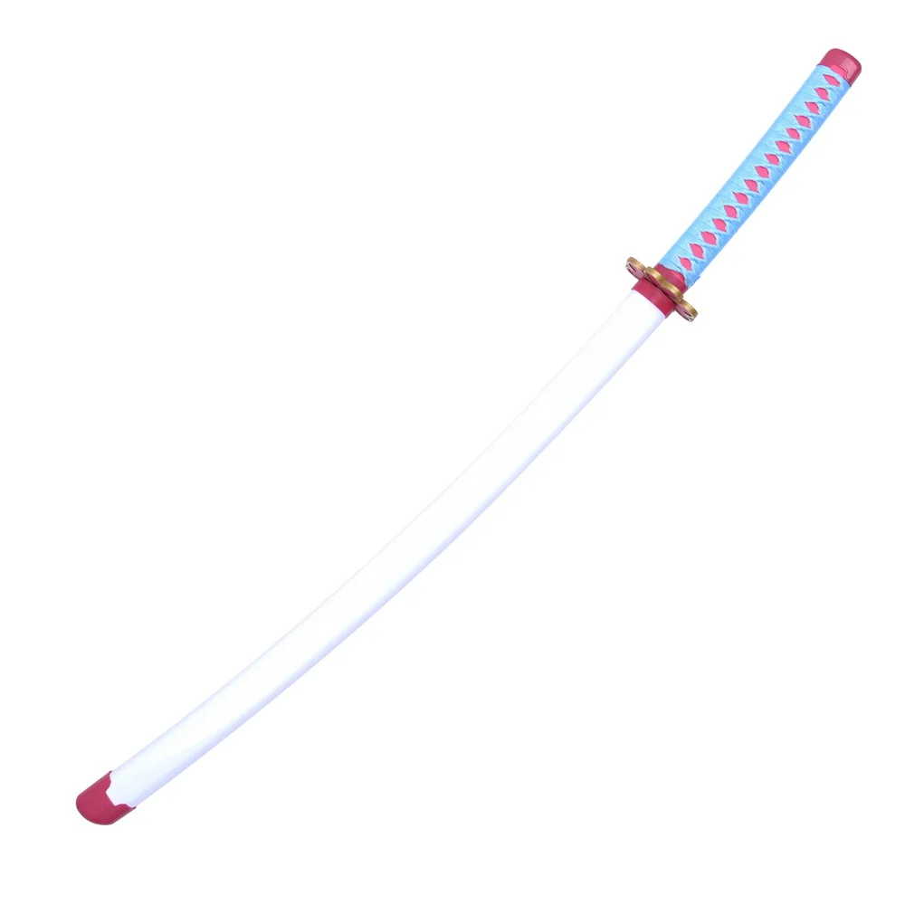 104cm Custom White Bamboo Blade Anime Sword Cosplay katana sword toy For Demon Slayer Kanroji Mitsuri