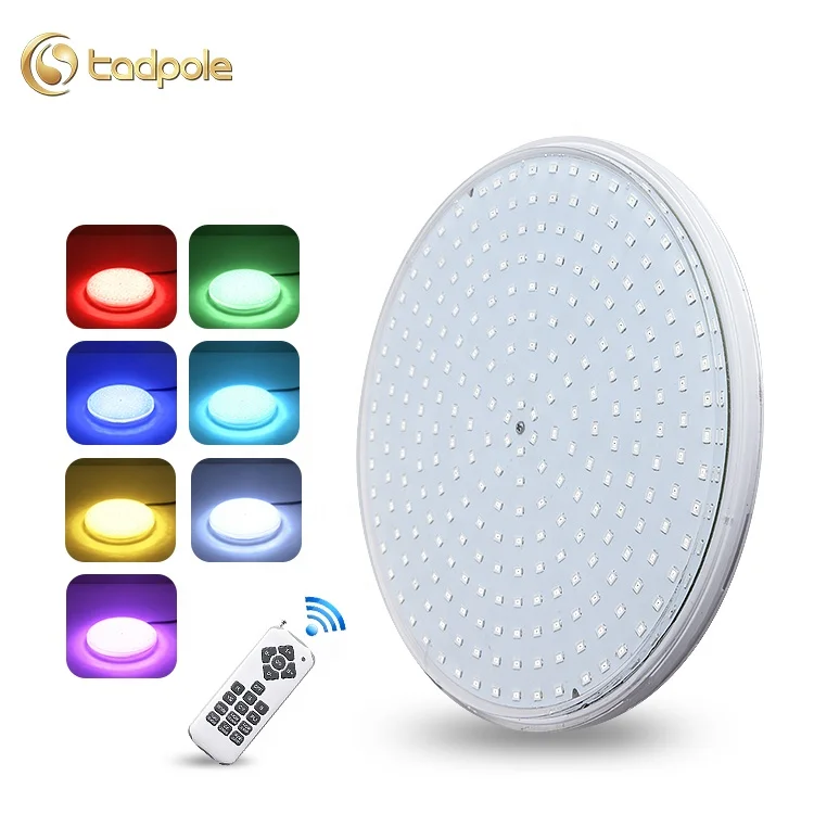 Tadpole Ip68 Waterproof Rgb Surface Wall Mount Led 12V 35W Par56 Underwater Led Lamp Resin Filled Swimming Pool Lights