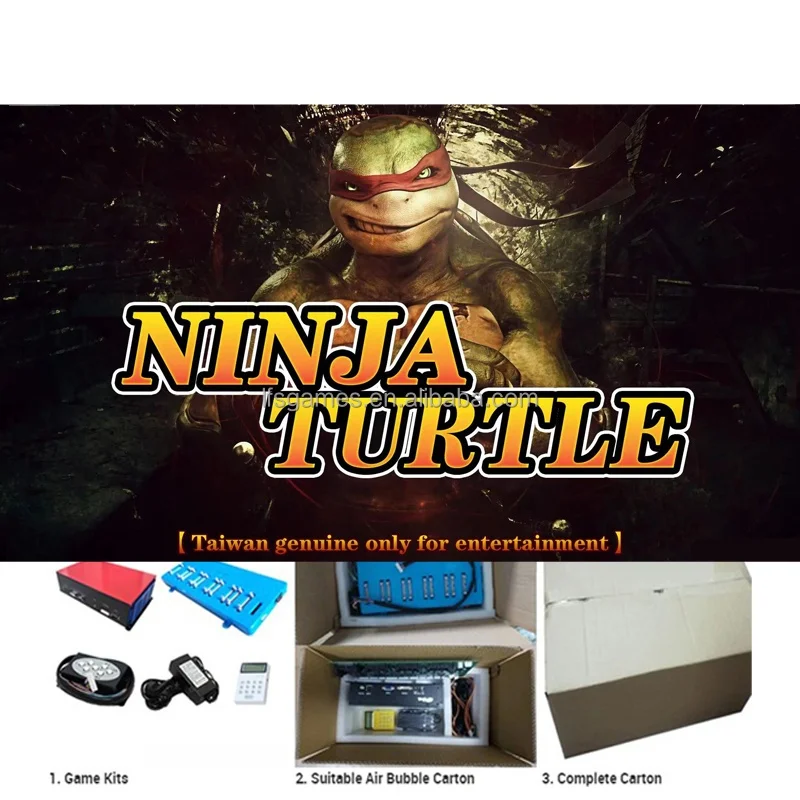 2023 new Chinese fish game board NINJA TURTLE software for game room 10 player fish game machine