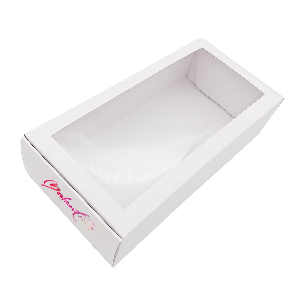 Factory high quality customized paper packaging boxes with pvc window