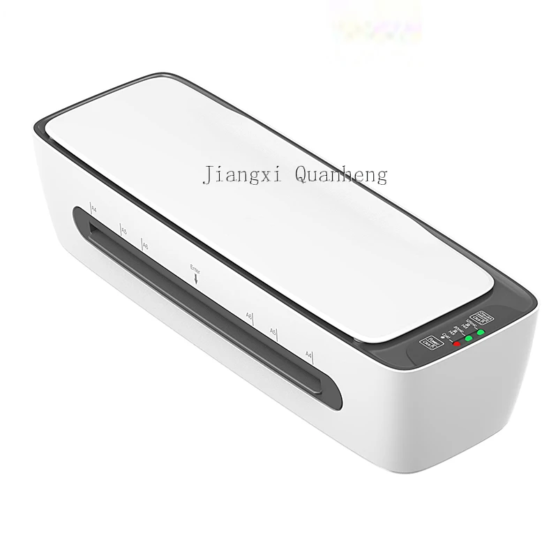 Personal Desktop 9 Inch  7-IN-1 Hot and Cold Laminator  A4 with Paper Cutter, Corner Rounder,Puncher ,Metal Ring and Pouch film
