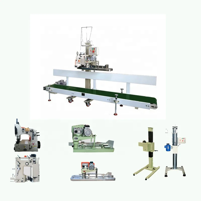 SHENPENG LFS2500 convey-infeed&folding-closing  automatic bag closer machine
