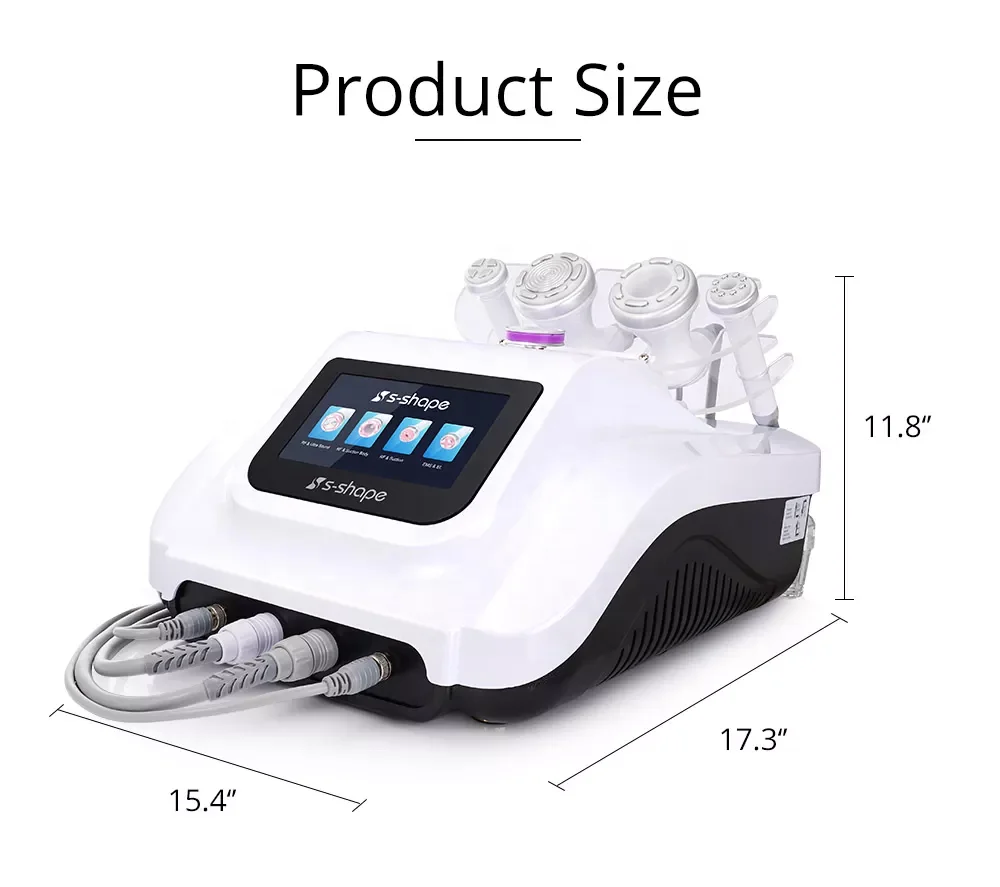 Factory Directly Sale Ultrasound 40K Cavitation RF Face EMS Vacuum Pump Suction Cup Ultra Cavitation Professional Machine