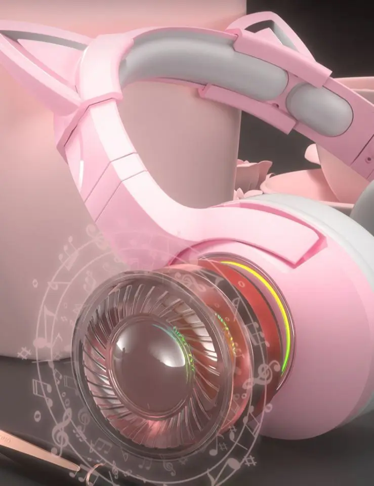 Наушники O-nikuma k9 с кошачьими ушками игровая стереогарнитура RGB 7 1 наушники b-Eat b-one