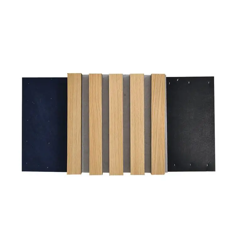 White Lighting Led Akupanel Acoustic Panel Diffusion Wall Soundproofing Slat Wooden Fiber Acoustic Panels Sound