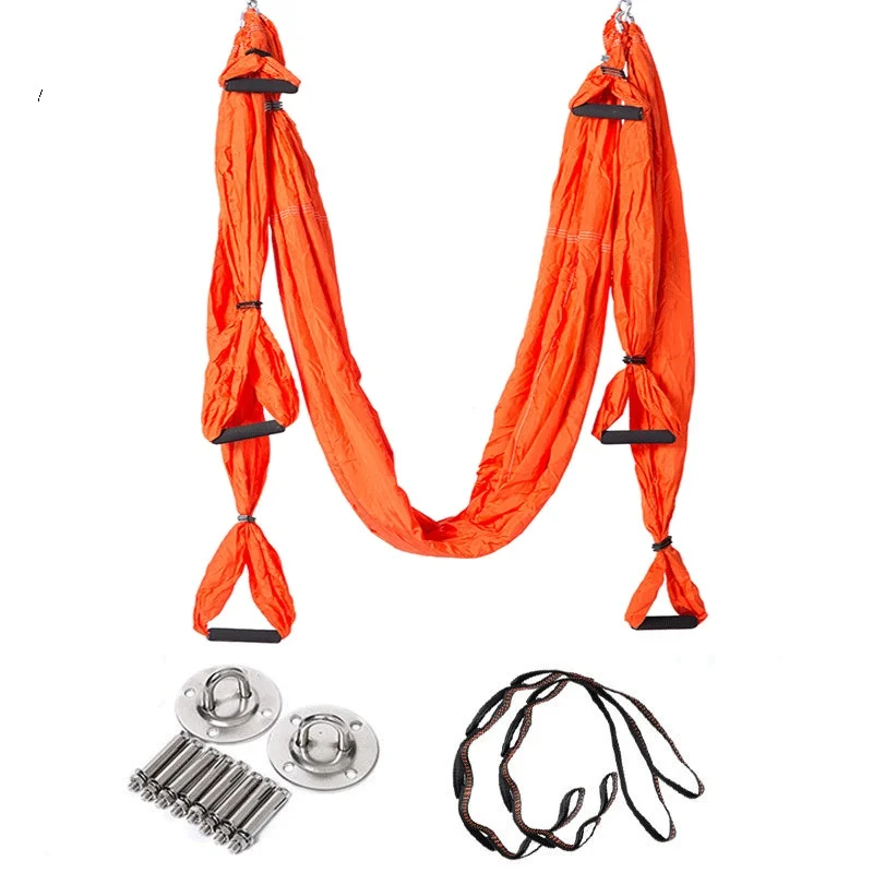 CustomA erial Yoga Swing Set Sling Strong Anti-Gravity Yoga Hammock Swing Frame Hanging Strap Rope for Yoga Exercise Equipment