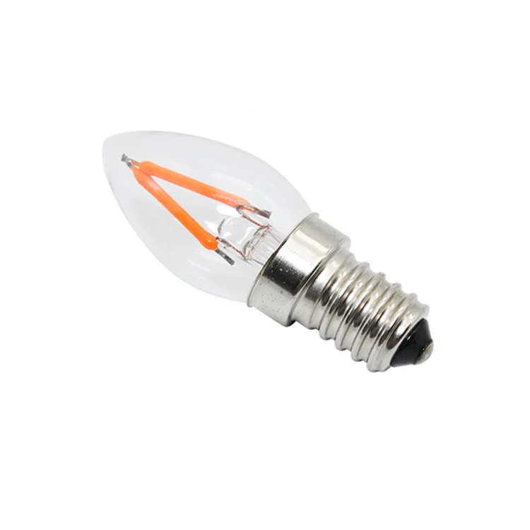 2200k E14 Base extra Warm White Glass Body C7 & C9 Led Bulb Filament