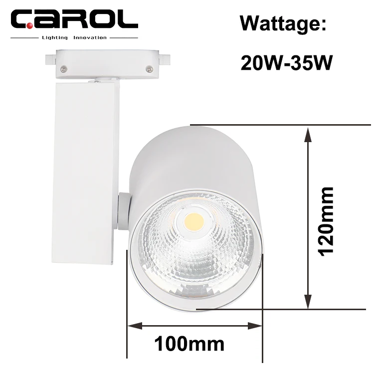 ce rohs hot selling 5500lm super bright no flicker led focus track light 50w