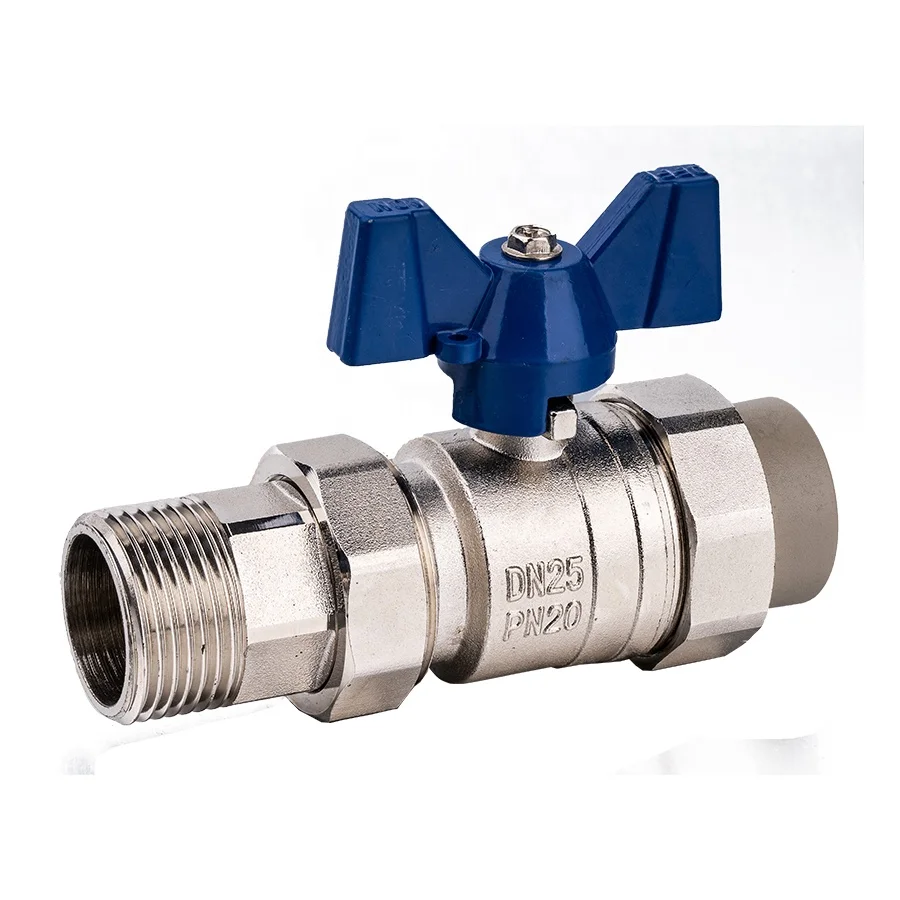 Male and Female Threaded Electroplated Ball Valve Product Long Handle PPR Brass New Water Ball VALVES General Manual 2 Years