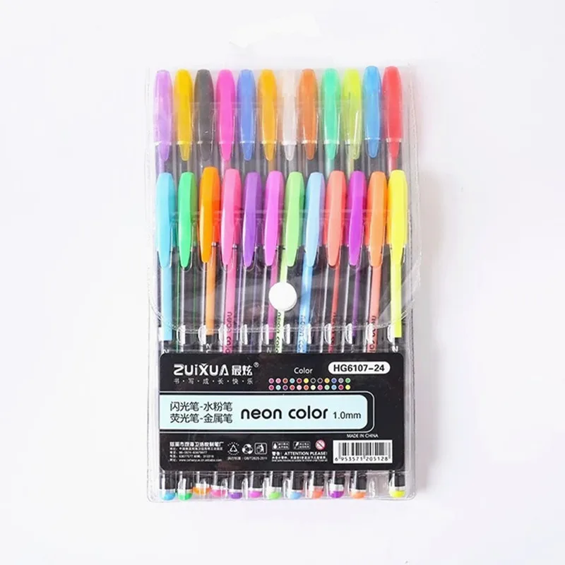 ZUIXUA HG6107 Neon Pen 12 colors Highlighter Set Wholesales Pastel Pen 1.0mm Color Pen Set