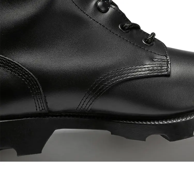 Top Quality Black BDU Safety Men Combat Boots ACU Full Black Genuine Leather Tactical Boot