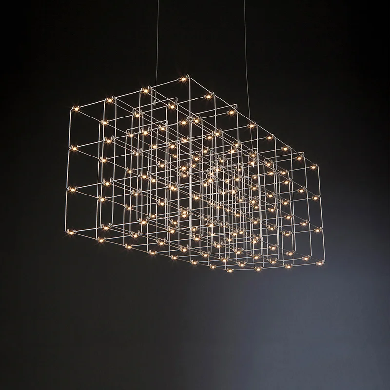 Led Metal Iron Hanging Pendant Light For Bar Hotel Lobby Kitchen Living Room Home Decorative Chandelier Hanging Lamp