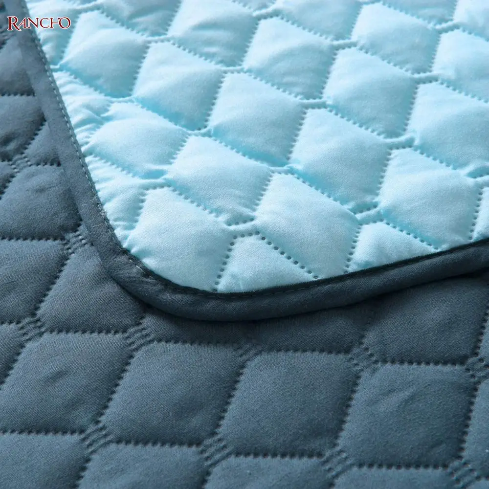 Factory custom wholesale good quality luxury design thick warm bedspread quilt set