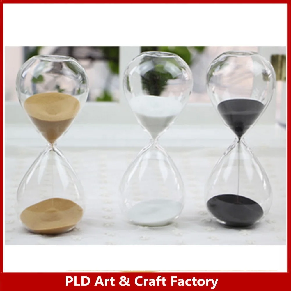 custom glass sand timer 5 minutes 3 minutes hourglass