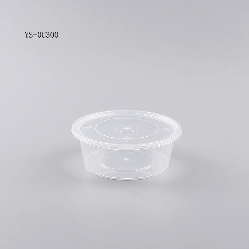  Restaurant packaging 300ML takeaway disposable plastic dessert bowls for
