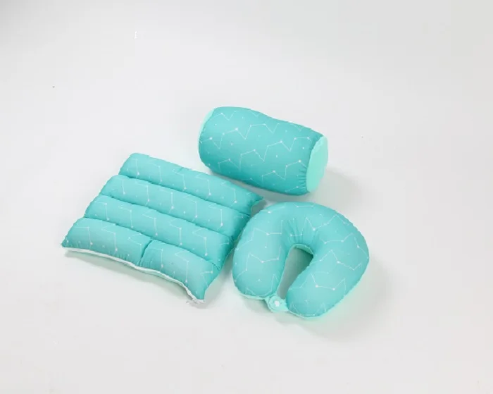 Convenient Portable Complete Rest Product Series of Cylinder Pillow U Neck Pillow and Seat Pillow Set