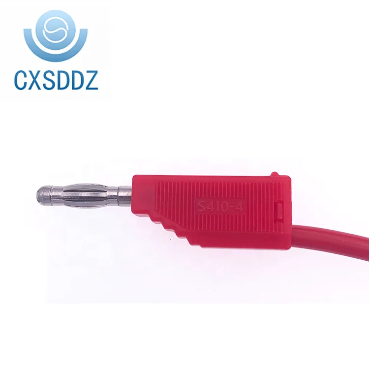 CXSDDZ-S410-4   Stackable Banana Plug Test Leads 4mm  Instrument Cable For Lab Test