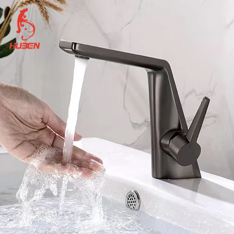 Hot Sales Black Ware Hot and Cold Brass Bathroom Basin Faucet Hot and Cold Brass Bathroom Basin Faucet