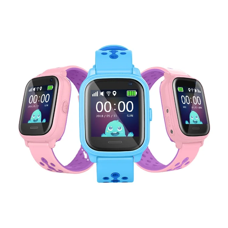 Sentar design IPX7 waterproof watch portable smart kids watch blue pink black SOS GPS watch tracker App remoter control