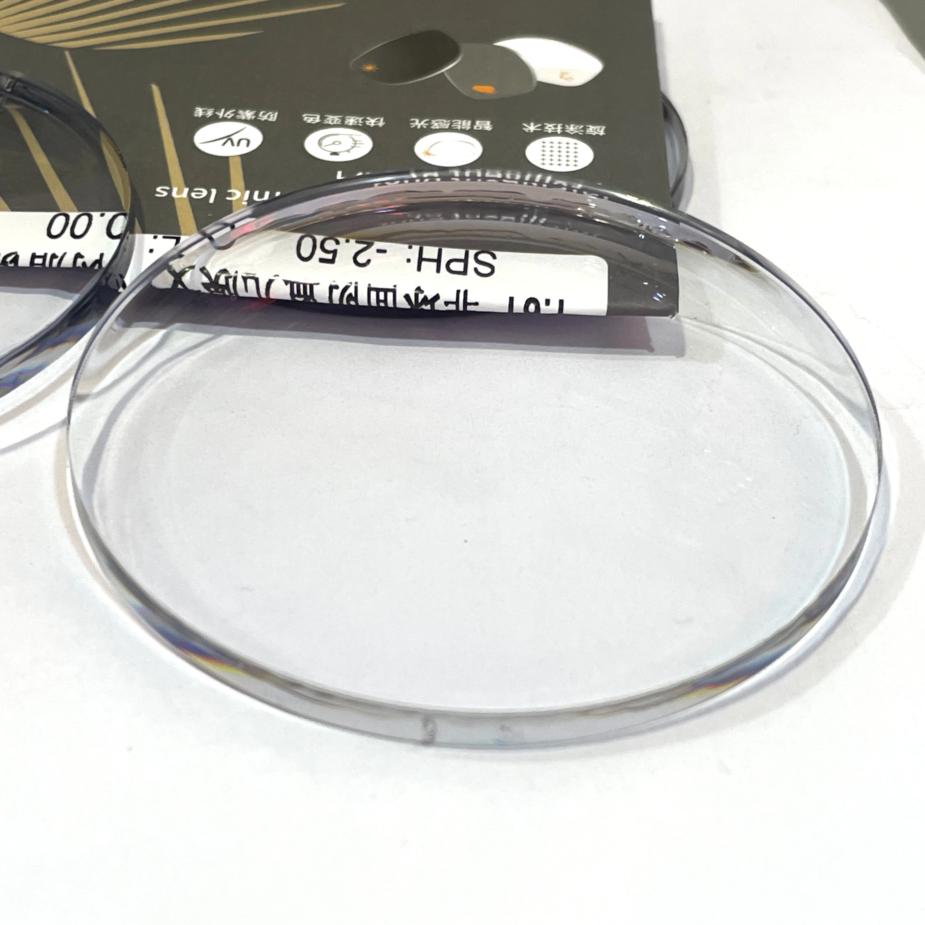 China Top Quality 1.56 Optical Lens Manufacturer Photochromic Grey Blue Block Optical Lens