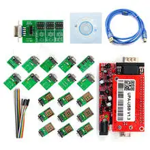 New UPA USB Programmer V1.3 with full adaptors Support Nec Function UPA-USB EEPROM programming tool UPA 1.3 with 19pcs adapters