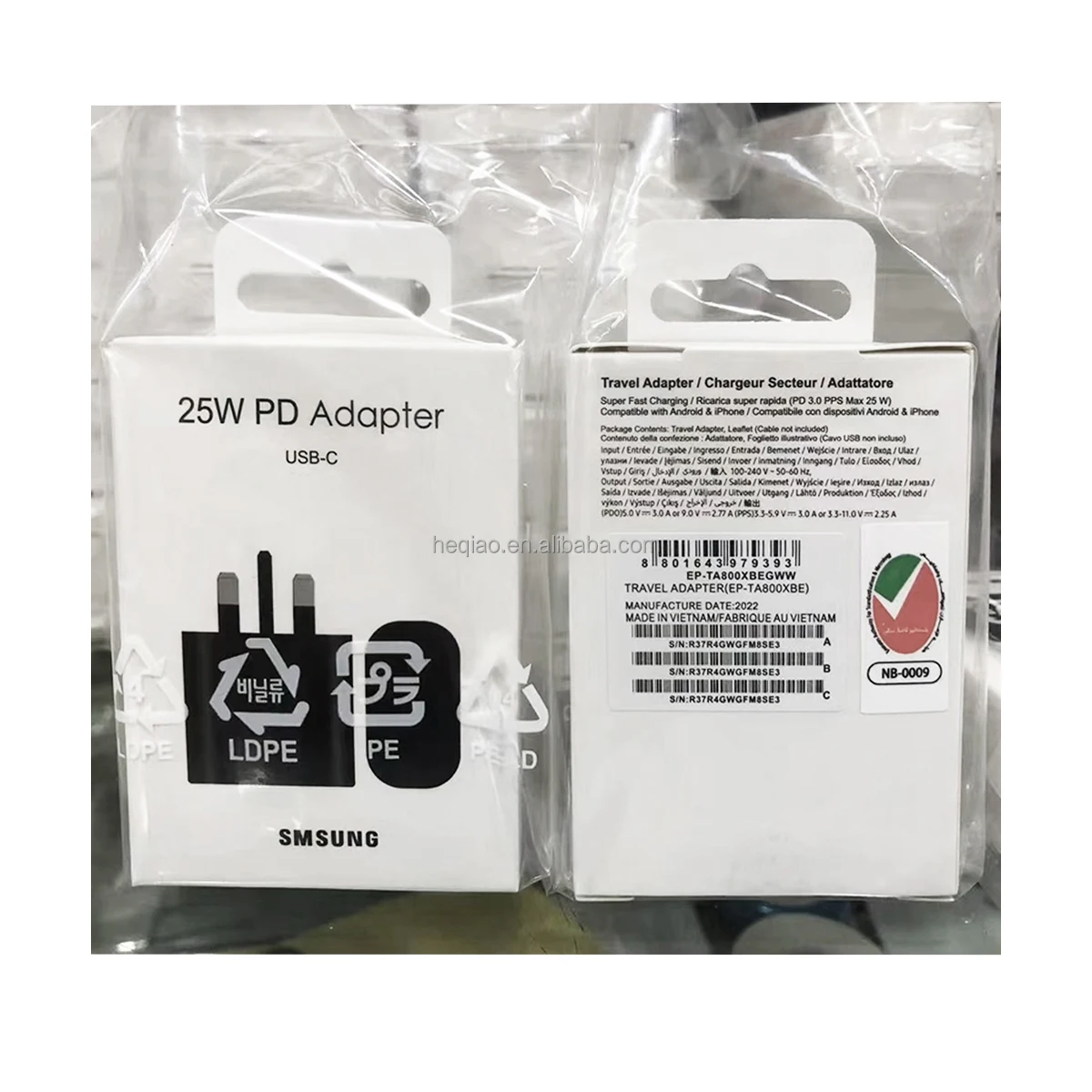 Wholesale TA800 Type C Super Fast Charger Adapter 25W USB-C Power Adapter for Samsung Galaxy Note10 S21 S22 S22U Type C Block
