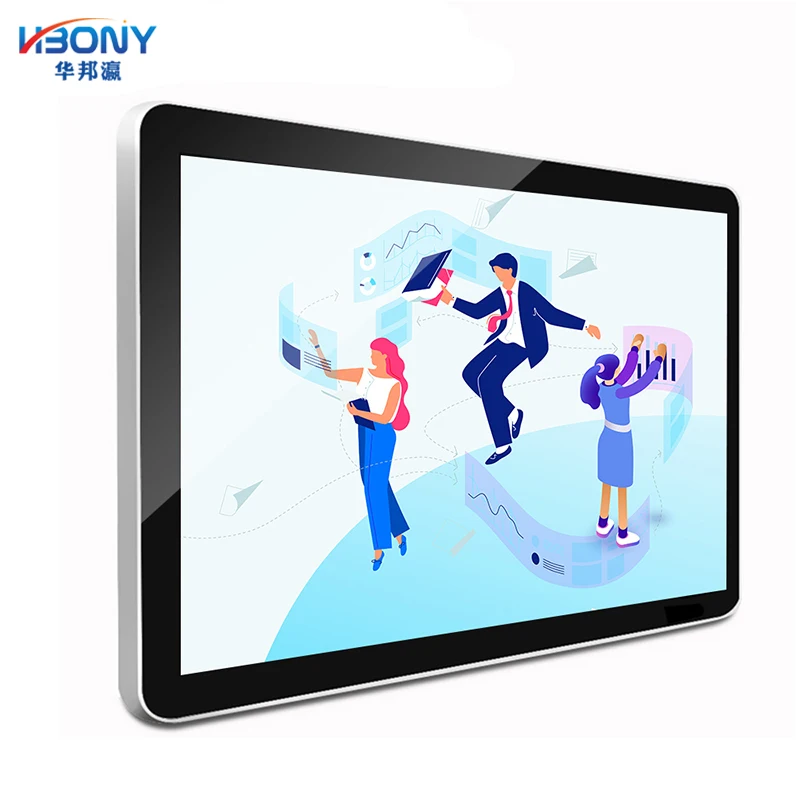 
PCAP touch 27 inch wifi speakers built in LCD screen touch panel displays 