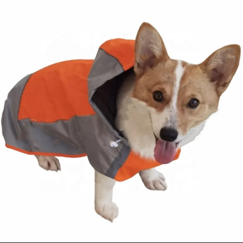 Dog raincoat lightweight custom high quality waterproof adjustable wind and pollution-free pet raincoat with rainy cloak
