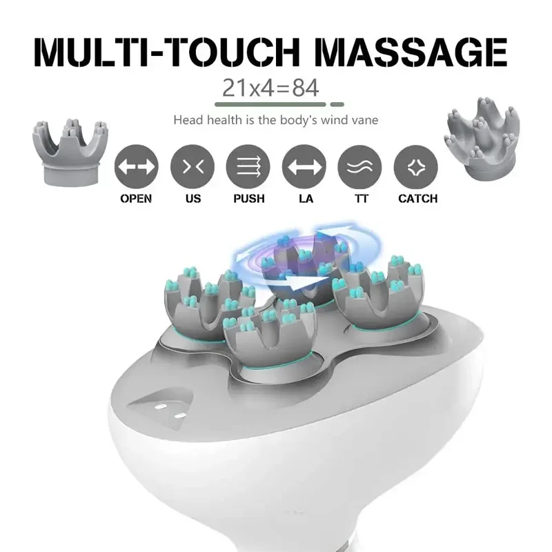 2024 New Product Beauty Equipment Scalp Massage Device Electric Hair Growth Comb Anti Hair Scalp Head Massage