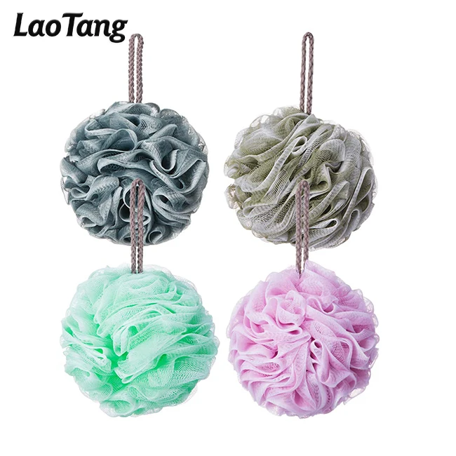 Natural Loofah Sponge With Custom Logo Low Moq Customised Exfoliating Loofah Shower Sponge