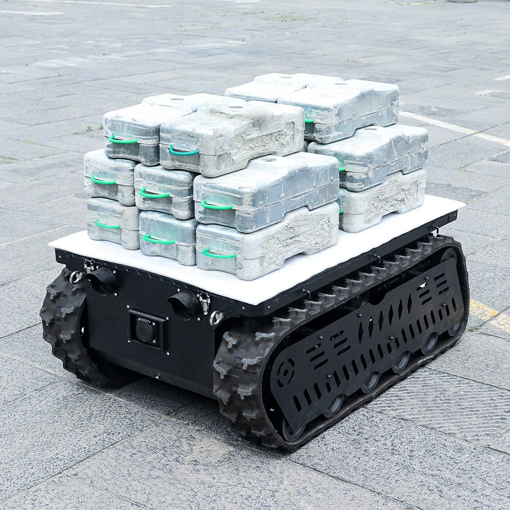 IP66 Large Delivery Robot Chassis Kit Payload Tracked Crawler Robot tank Chassis TINS-17E