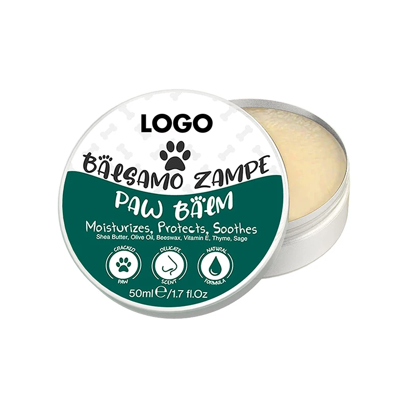 Private Label Natural Shea Butter Moisturizer And Soother Pet Paw Balm Cream For Dry Chapped Paws