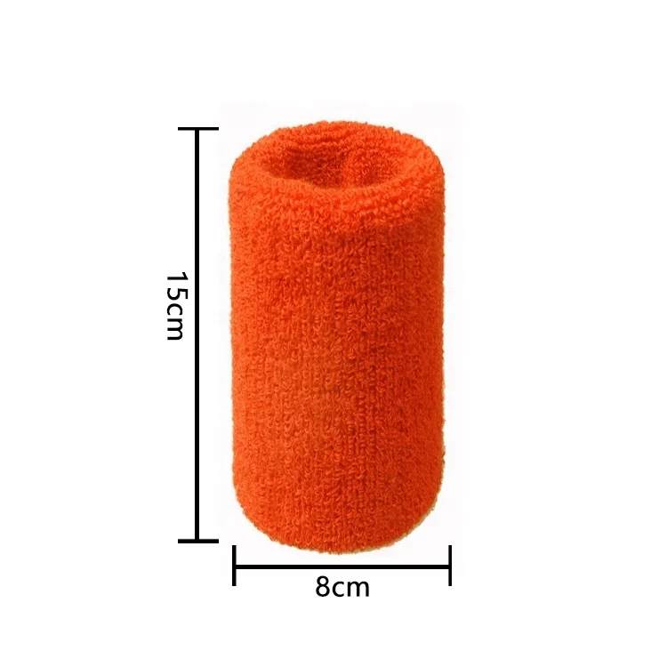 Multicolor optional Cotton Wrist sweat bands brace hand guard for Sports  W-1107