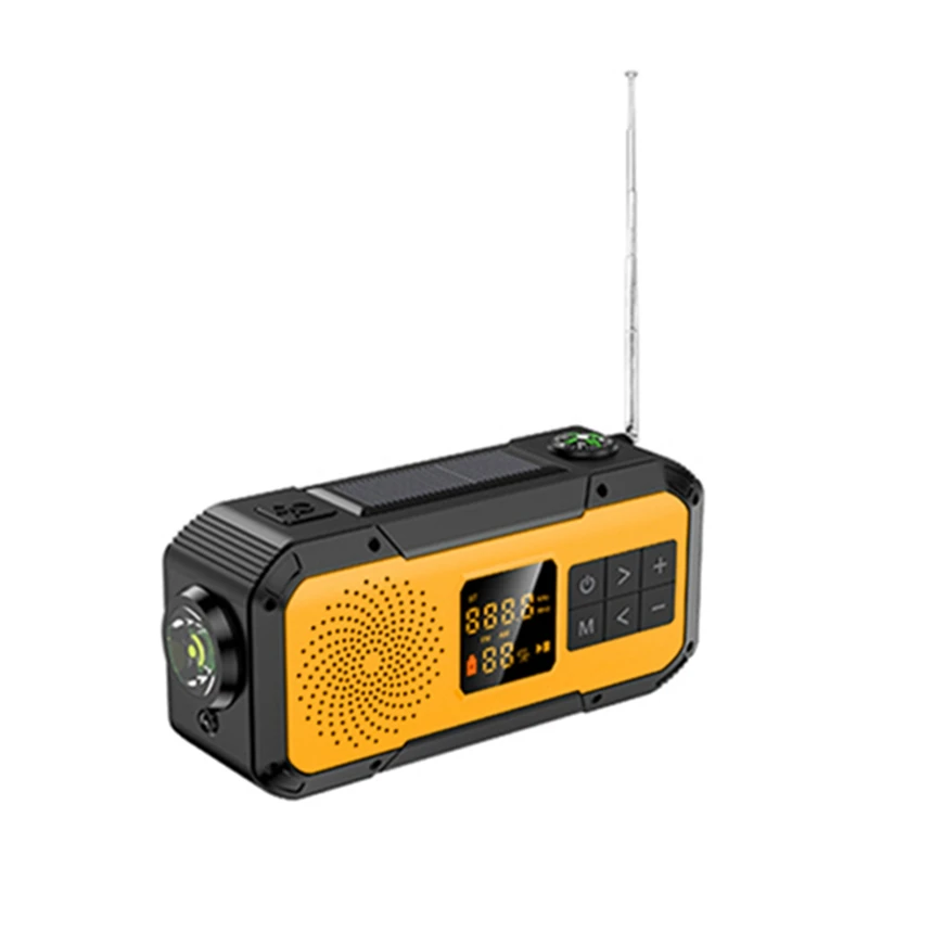 Двойной звуковой Eq бас стереодинамики AM FM радио антенна аварийный продукт Wb с внешним аккумулятором 5000