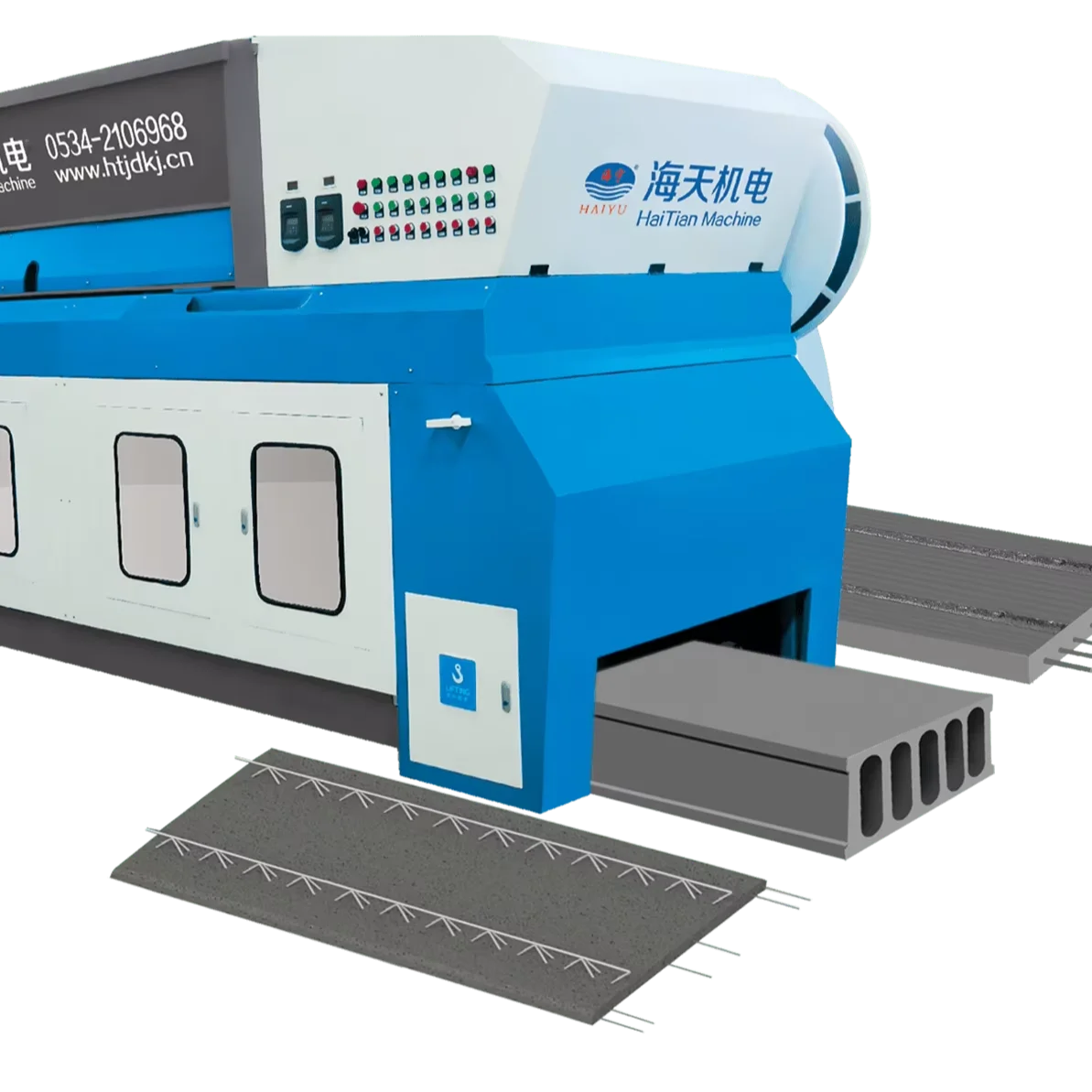 Sliding prestress prefabricated hollow core slab Slipformer machine concrete component size can be customized