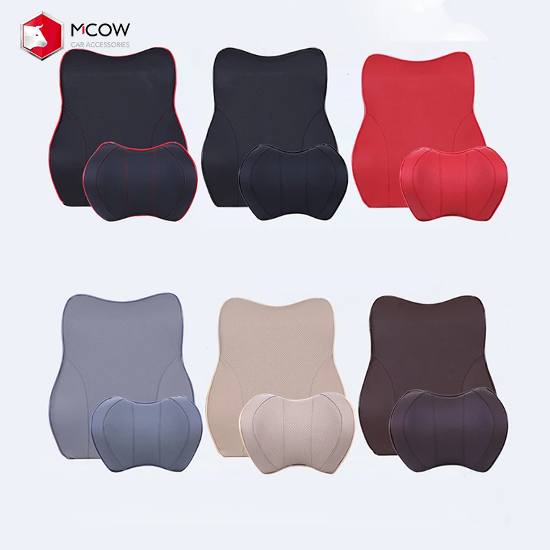 Cheap Memory Foam Car Back Support Cushion Ergonomic Lumbar Support Pillow To Relieve Sciatica Pain For Office Desk Chair