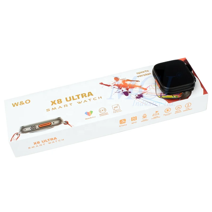 2023 New 2.08 inch Full Color Smart Watch X8 Ultra Smartwatch Wearfit Pro App Wireless Charging Reloj Inteligente X8 ultra Watch