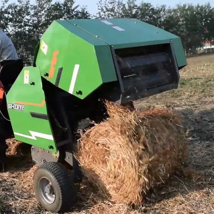 High Efficiency Wholesale Price Round Baler Straw Hay Net Round Baler Wrapper Combination Net Round Baler For Farm