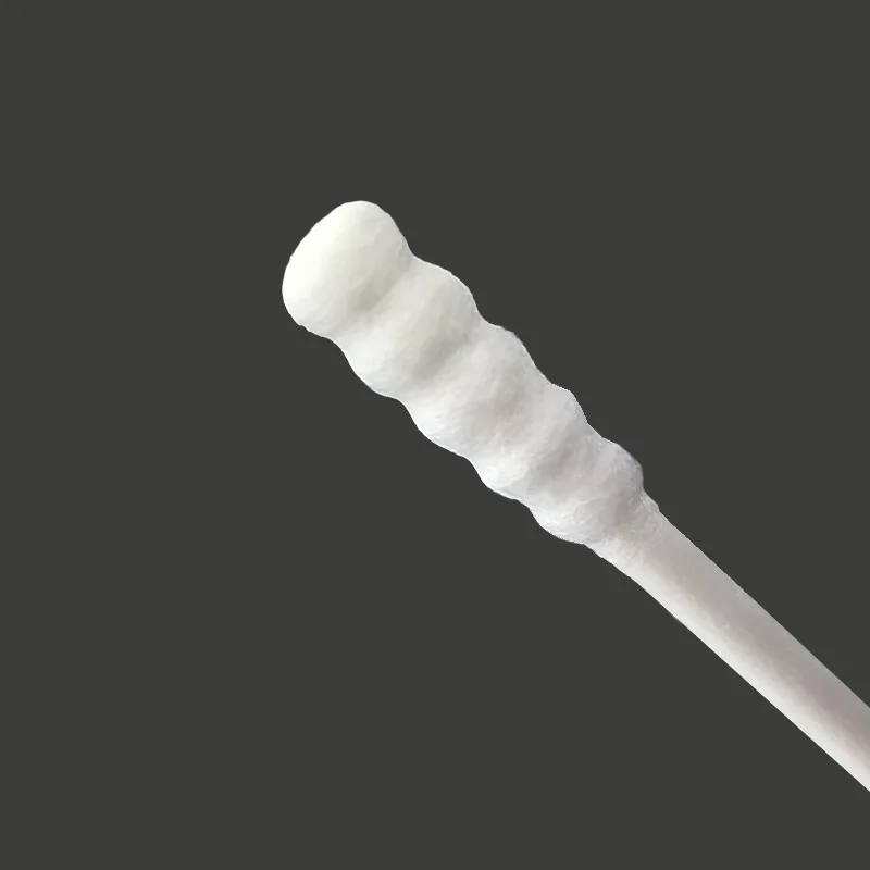 Black Stick Cleaning Swab Heat Shrink Tube Tip Long Rigid Handle Cotton Bud