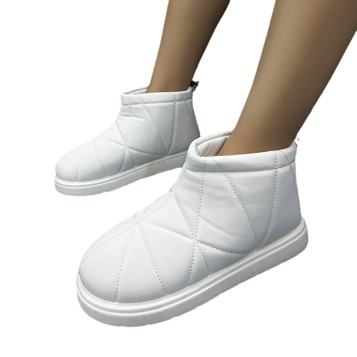 Pure Color Snow Warm Boots Wholesale New Design Fashion High Quality Waterproof for Women EVA Plush OEM