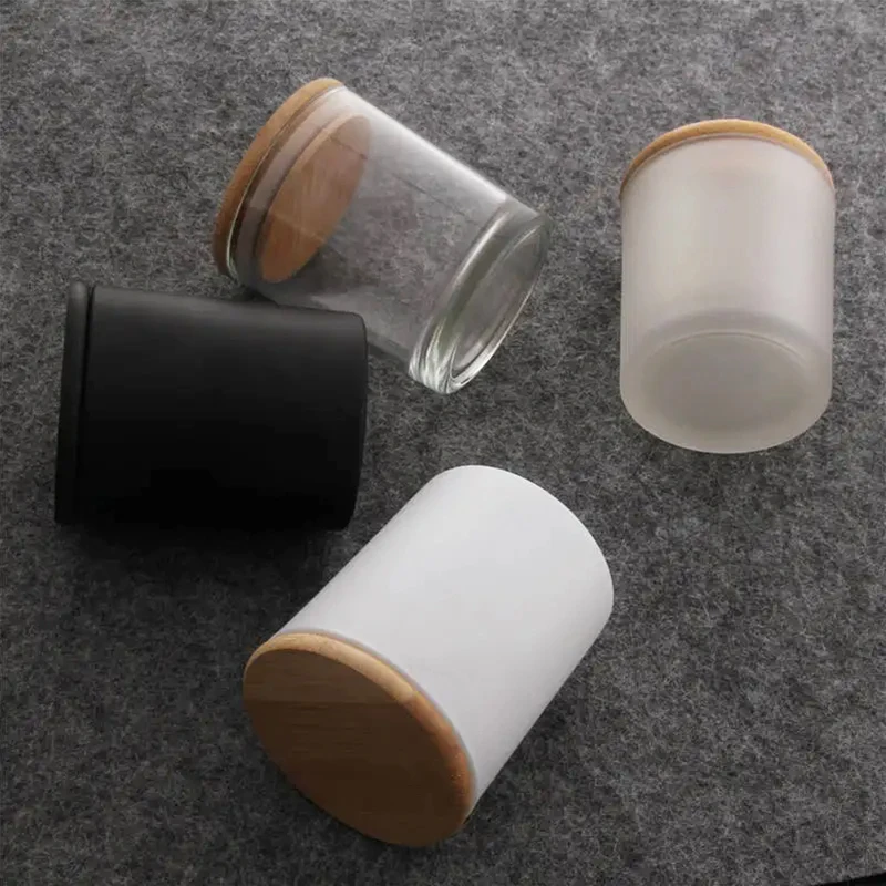 Best Selling Product Copper Jar Aura Candle Vessels 8oz 10oz 12oz 14oz 16oz Rose Gold Glass Candle Jar with Rose Gold Metal Lid